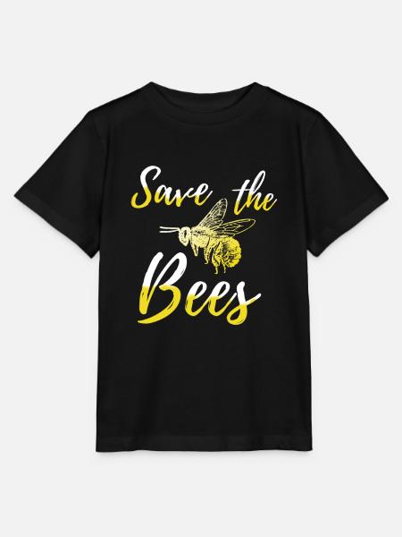 Save the Bees - Stanley/Stella Kinder T-Shirt MINI CREATOR  - Schwarz