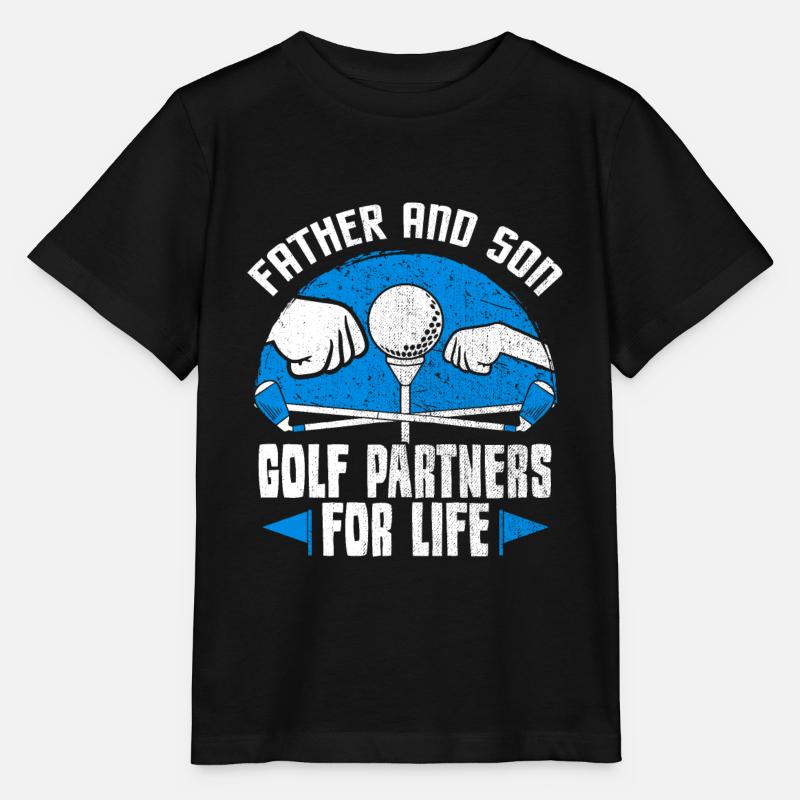 Golf Golffer Père Fils Golf Cadeau - T-shirt bio MINI CREATOR Stanley/Stella Enfant - noir