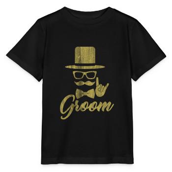 Groom bachelor party - Stanley/Stella MINI CREATOR Kids’ T-Shirt - black - Front - Mikhail (115cm)