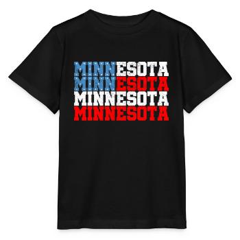 Minnesota - Stanley/Stella Kinder T-Shirt MINI CREATOR  - Schwarz - Vorne - Mikhail (115cm)