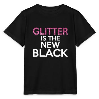 Glitter is the new black - Stanley/Stella MINI CREATOR Kids’ T-Shirt - black - Front - Mikhail (115cm)