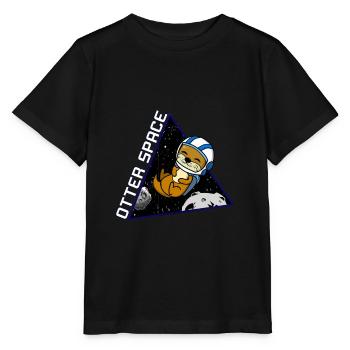 Otter Space Astronaut Planet Gift Voyager dans l'espace - T-shirt bio MINI CREATOR Stanley/Stella Enfant - noir - Devant - Mikhail (115cm)