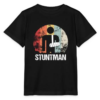 Stuntman arm broken fracture gift hospital - Stanley/Stella MINI CREATOR Kids’ T-Shirt - black - Front - Mikhail (115cm)