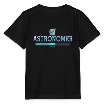 Astronomie planète astronome - T-shirt bio MINI CREATOR Stanley/Stella Enfant - noir - Devant - Mikhail (115cm)