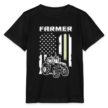 Agriculteur agriculteur agriculteur - T-shirt bio MINI CREATOR Stanley/Stella Enfant - noir - Devant - Mikhail (115cm)