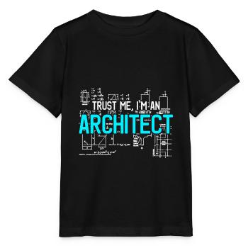 Trust me I'm an architect Architekt Skizze - Stanley/Stella Kinder T-Shirt MINI CREATOR  - Schwarz - Vorne - Mikhail (115cm)