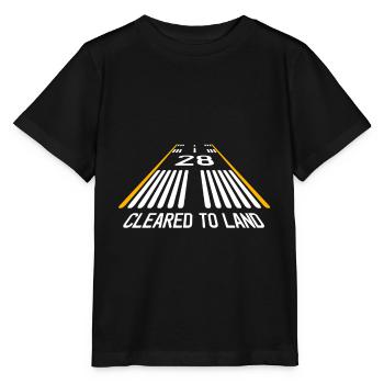 Départ du capitaine de l'avion pilote - T-shirt bio MINI CREATOR Stanley/Stella Enfant - noir - Devant - Mikhail (115cm)