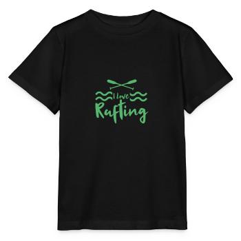 River Raft White Water Rafting Raft Rafter Rafting Rafting - Stanley/Stella MINI CREATOR Kids’ T-Shirt - black - Front - Mikhail (115cm)