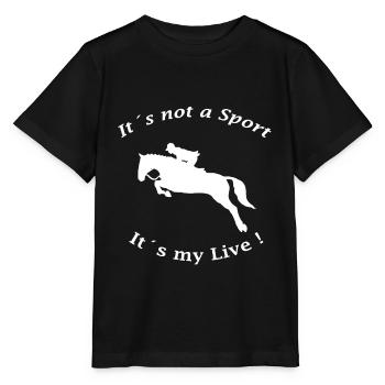 Idées de cadeaux pour l'équitation équestre - T-shirt bio MINI CREATOR Stanley/Stella Enfant - noir - Devant - Mikhail (115cm)