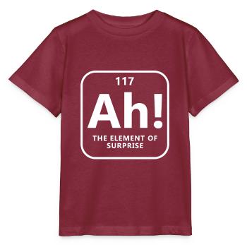 Nerd - Stanley/Stella Kinder T-Shirt MINI CREATOR  - Burgunderrot - Vorne - Kain (125cm)