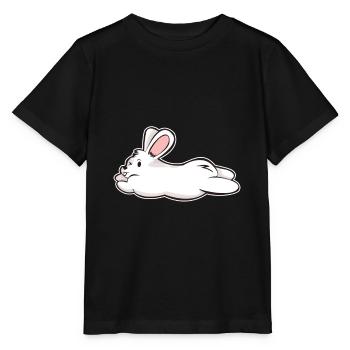 Cadeau BD de lapin lapin lapin blanc - T-shirt bio MINI CREATOR Stanley/Stella Enfant - noir - Devant - Mikhail (115cm)