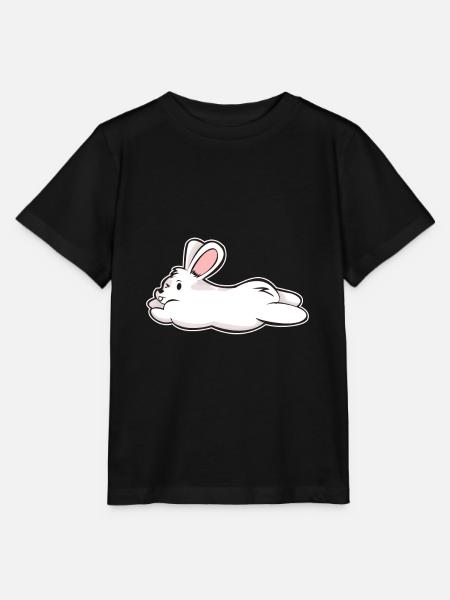 White Rabbit Rabbit Rabbit Comic Gift - Stanley/Stella MINI CREATOR Kids’ T-Shirt - black
