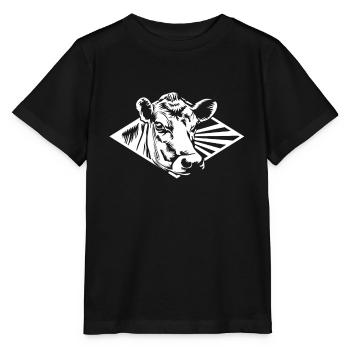 Cow whisperer cow skull farmer farmer - Stanley/Stella MINI CREATOR Kids’ T-Shirt - black - Front - Mikhail (115cm)