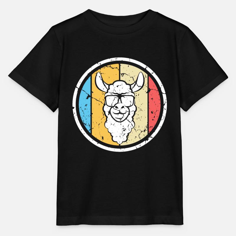 Lama - T-shirt bio MINI CREATOR Stanley/Stella Enfant - noir