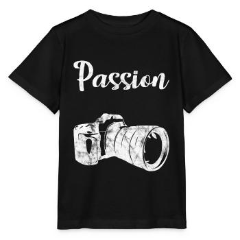 Passion of a photographer - Stanley/Stella MINI CREATOR Kids’ T-Shirt - black - Front - Mikhail (115cm)