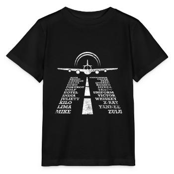 Pilot Globus - Stanley/Stella Kinder T-Shirt MINI CREATOR  - Schwarz - Vorne - Mikhail (115cm)