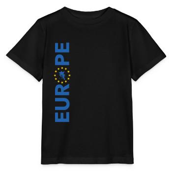 Europe UE Union européenne stars - T-shirt bio MINI CREATOR Stanley/Stella Enfant - noir - Devant - Mikhail (115cm)