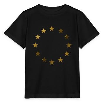 UNION EUROPÉENNE Etoiles Or - T-shirt bio MINI CREATOR Stanley/Stella Enfant - noir - Devant - Mikhail (115cm)