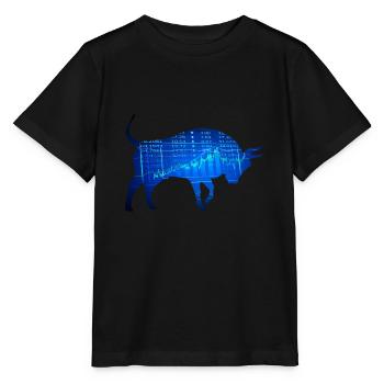 Stock Exchanges Bull Shares Price Trading Trader Share - Stanley/Stella MINI CREATOR Kids’ T-Shirt - black - Front - Mikhail (115cm)