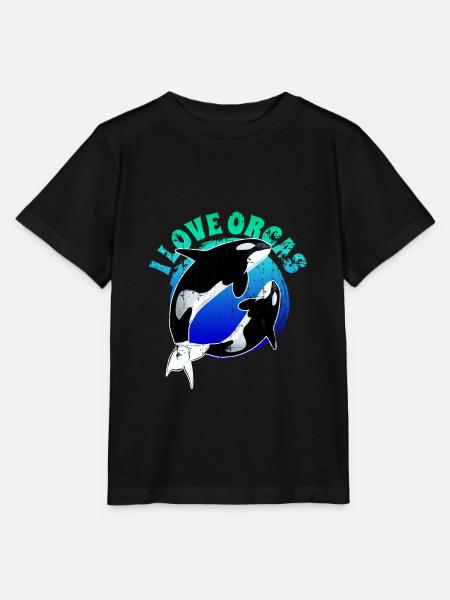 Orca Schwertwal - Stanley/Stella Kinder T-Shirt MINI CREATOR - Schwarz