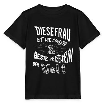 Hairdresser - Stanley/Stella MINI CREATOR Kids’ T-Shirt - black - Front - Mikhail (115cm)
