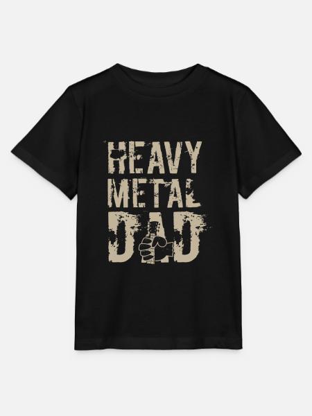 Heavy Metal Dad - Stanley/Stella MINI CREATOR Kids’ T-Shirt - black