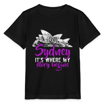 Sydney - Stanley/Stella MINI CREATOR Kids’ T-Shirt - black - Front - Mikhail (115cm)