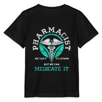 Pharmacie Pharmacie - T-shirt bio MINI CREATOR Stanley/Stella Enfant - noir - Devant - Mikhail (115cm)