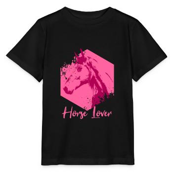 Horse Pony Riding Equestrian Sport Gift - Stanley/Stella MINI CREATOR Kids’ T-Shirt - black - Front - Mikhail (115cm)