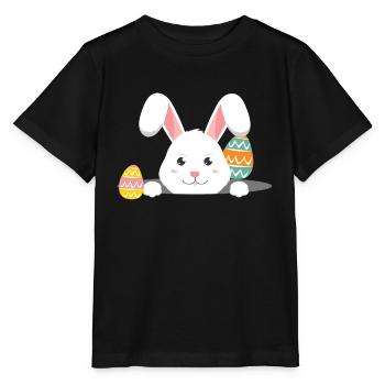 Easter with Easter eggs - Stanley/Stella MINI CREATOR Kids’ T-Shirt - black - Front - Mikhail (115cm)