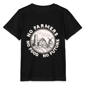 Agriculture paysanne - T-shirt bio MINI CREATOR Stanley/Stella Enfant - noir - Devant - Mikhail (115cm)