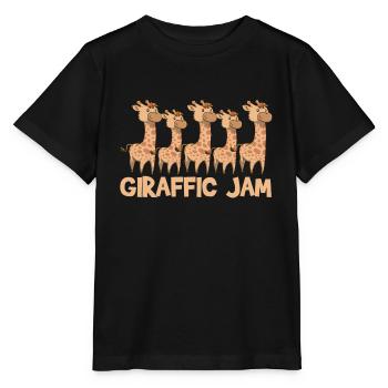 Giraffe Giraffe Giraffe - Stanley/Stella Kinder T-Shirt MINI CREATOR  - Schwarz - Vorne - Mikhail (115cm)