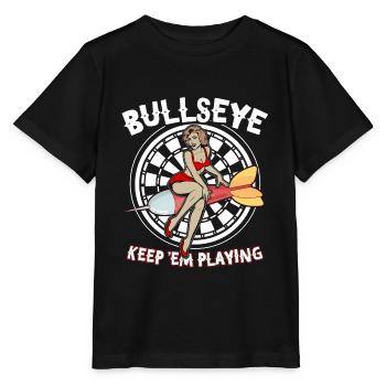 Bullseye Dart Dartboard Darts Darts Player - Stanley/Stella MINI CREATOR Kids’ T-Shirt - black - Front - Mikhail (115cm)