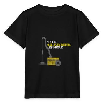 Concierge aspirateur - T-shirt bio MINI CREATOR Stanley/Stella Enfant - noir - Devant - Mikhail (115cm)