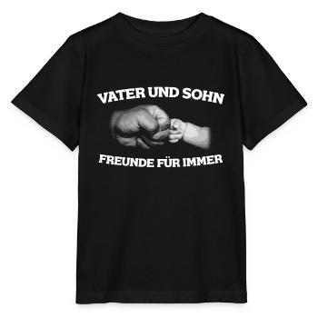 Vater & Sohn Freunde für immer Vatertag - Stanley/Stella Kinder T-Shirt MINI CREATOR  - Schwarz - Vorne - Mikhail (115cm)