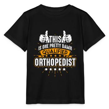 Métier orthopédiste - T-shirt bio MINI CREATOR Stanley/Stella Enfant - noir - Devant - Mikhail (115cm)