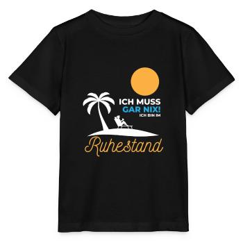 Retraite 2019 retraite 63 60 collègues adieu - T-shirt bio MINI CREATOR Stanley/Stella Enfant - noir - Devant - Mikhail (115cm)
