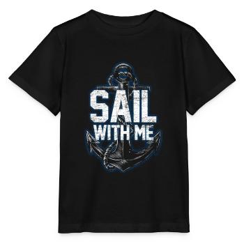 Segeln Erfahrung - Stanley/Stella Kinder T-Shirt MINI CREATOR  - Schwarz - Vorne - Mikhail (115cm)