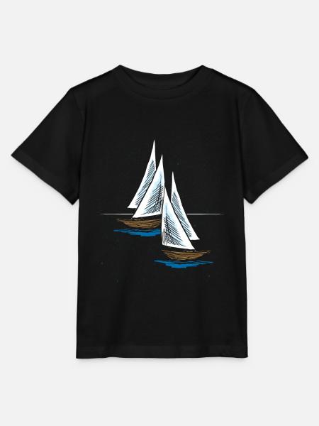 Segeln Schiff - Stanley/Stella Kinder T-Shirt MINI CREATOR - Schwarz