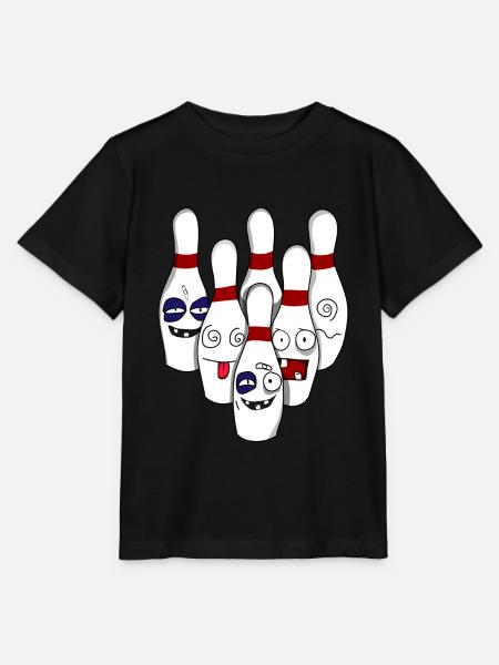 Zerstörte Bowling Bowlingkugel Kegel Kegeln - Stanley/Stella Kinder T-Shirt MINI CREATOR - Schwarz