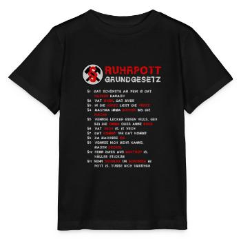 Ruhrpott Grundgesetz - Stanley/Stella Kinder T-Shirt MINI CREATOR  - Schwarz - Vorne - Mikhail (115cm)