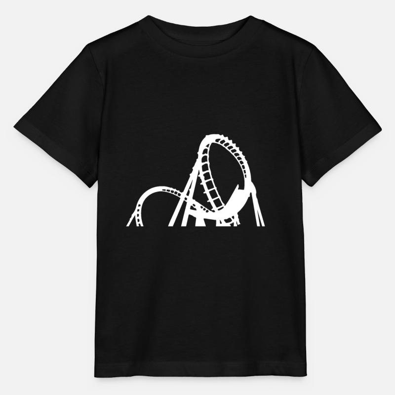 Achterbahn Abenteuer - Stanley/Stella Kinder T-Shirt MINI CREATOR  - Schwarz