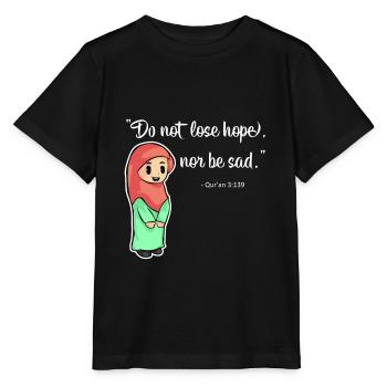 Coran Islam Citation Sure Prière Allah Cadeau Musulman - T-shirt bio MINI CREATOR Stanley/Stella Enfant - noir - Devant - Mikhail (115cm)