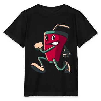 Boisson courante, cadeau boisson cola limonade - T-shirt bio MINI CREATOR Stanley/Stella Enfant - noir - Devant - Mikhail (115cm)
