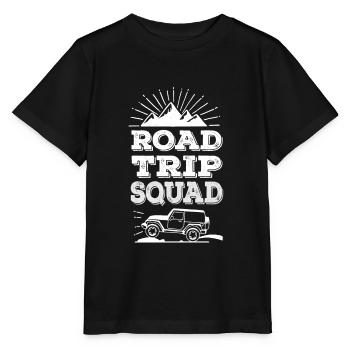 Troupe Roadtrip - Tenue cool sur la route, voyageurs - T-shirt bio MINI CREATOR Stanley/Stella Enfant - noir - Devant - Mikhail (115cm)