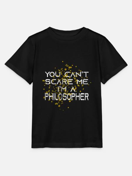 Philosoph Angst - Stanley/Stella Kinder T-Shirt MINI CREATOR - Schwarz