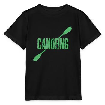 Canoë canoë canoë canoë-kayak Canoë-kayak - T-shirt bio MINI CREATOR Stanley/Stella Enfant - noir - Devant - Mikhail (115cm)