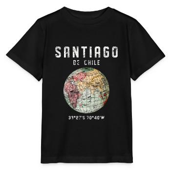 Santiago de Chile - Stanley/Stella Kinder T-Shirt MINI CREATOR  - Schwarz - Vorne - Mikhail (115cm)
