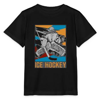 Hockey sur glace rondelle de hockey sur glace - T-shirt bio MINI CREATOR Stanley/Stella Enfant - noir - Devant - Mikhail (115cm)