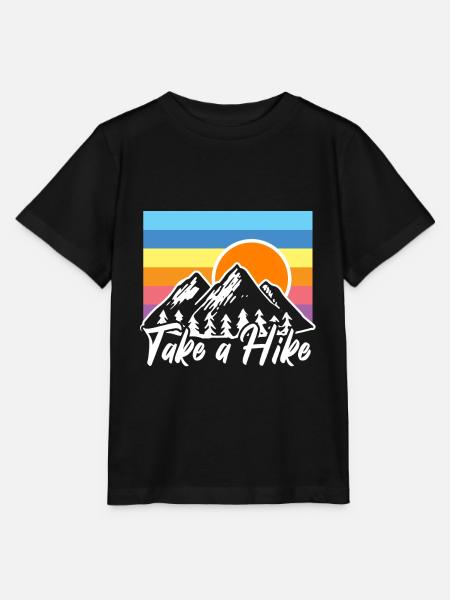 Wandern Wanderung - Stanley/Stella Kinder T-Shirt MINI CREATOR - Schwarz